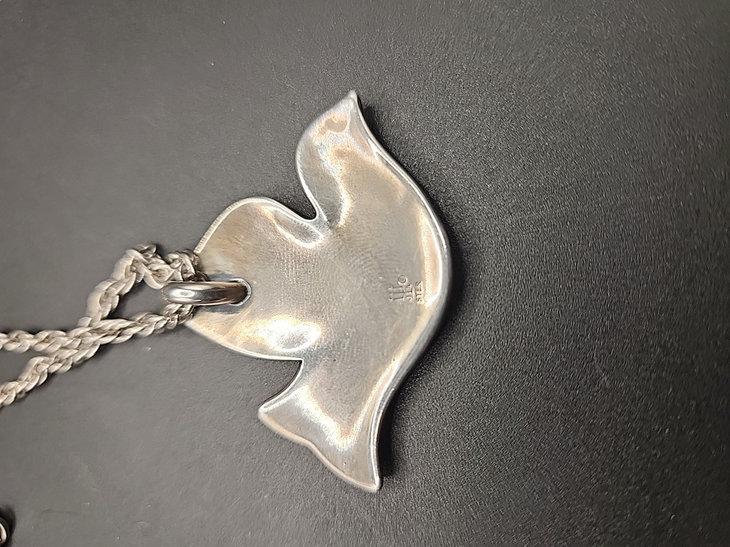 James Avery Abstract Solid Scrolled Dove Pendant … - image 2