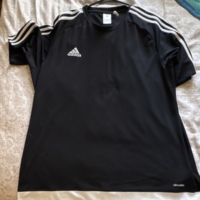 adidas Climalite Men s XL Black Breathable Crew Neck Short Sleeve T-Shirt