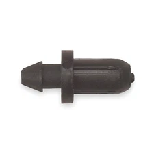 RAIN BIRD TP25/10PS Tubing Plug,1/4 In.,Blk,Plastic,PK10 2EMC3
