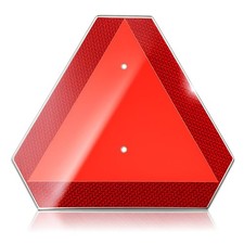 Slow Moving Vehicle Safety Sign,Slow Moving Vehicle Triangle Sign,Aluminum 14...