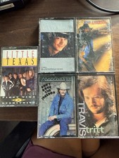 Country Cassette Tape Lot-5, Travis tritt, Alan Jackson, Little Texas