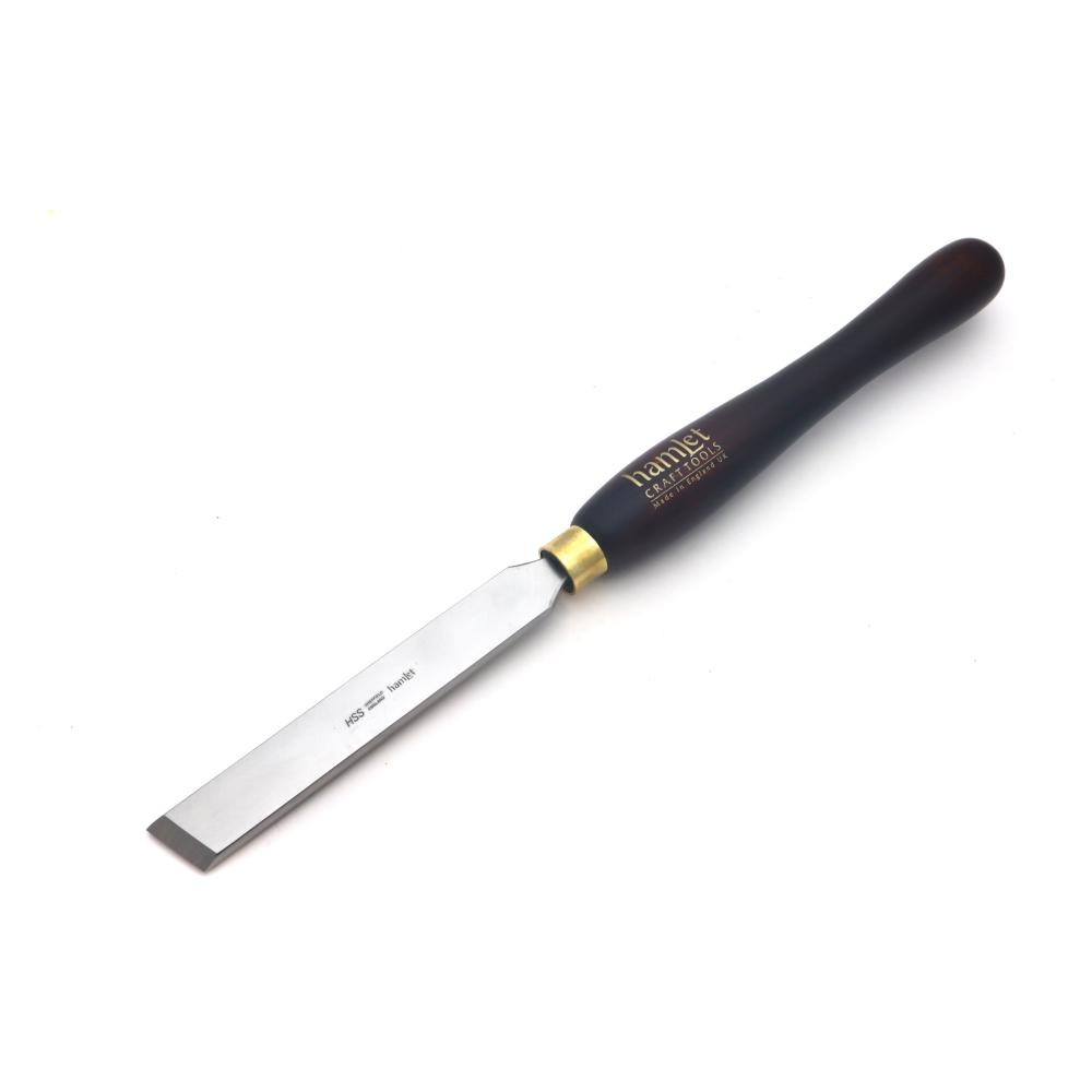 Hamlet Craft Tools M2 HSS Rolled Edge Skew Chisel - 1"