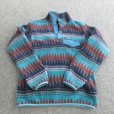 Patagonia Synchilla Jacket Womens Small Multicolor Fleece Snap-T Pullover Hiking