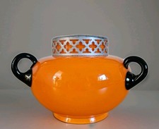 Vintage Art Glass Vase. Large Vibrant Tango Glass. 13cm x 18cm