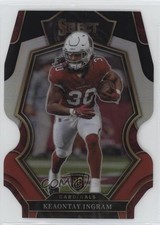 2022 Panini Select Premier Level Black & Red Prizm Die-Cut Keaontay Ingram 13zo