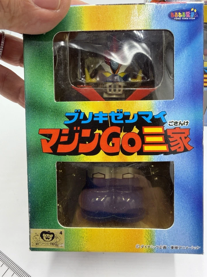 Juego de 3 figuras Banpresto Mazinger Z Tin Wind-up MazinGO Great Grendizer Japón raro Foto 2 de 4