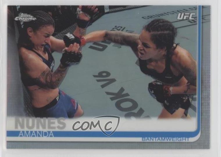 2019 Topps Chrome UFC Refractor Amanda Nunes #100 0sm1