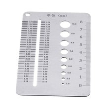Stainless Steel   Nut Screw Thread Gauge Plate Measuring Gauge Checker
