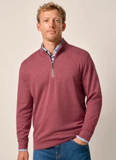 NEW JOHNNIE-O MERLOT SULLY 1/4 QUARTER ZIP PULLOVER GOLF SHIRT SZ XL