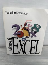 Microsoft Excel Function Reference 1992 XL26298-1292