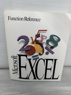 Microsoft Excel Function Reference (1992) XL26298-1292