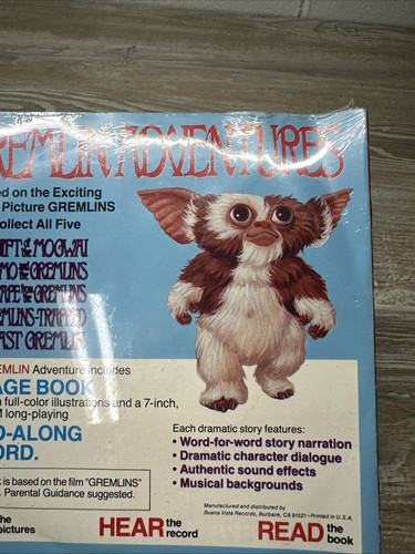 Gremlins Trapped Story 4 with Record Warner Brothers 1984 - 7” 33 1/2 RPM sealed - Foto 11 di 11