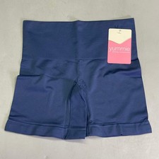 YUMMIE Seamless Shaping Shorties Small/Medium Blue YT5-159