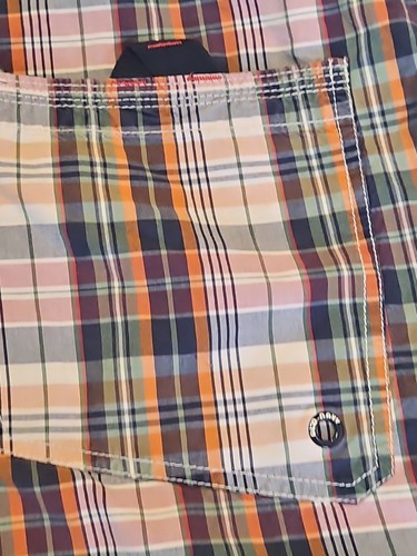 Pantalones cortos Old Navy XXL a cuadros para hombre 100 % algodón multicolor con cordón cintura - Imagen 13 de 15