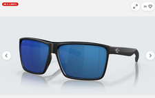 Costa Del Mar Rincon Matte Black/Blue Mirror 580P POLARIZED 63 mm Sunglasses