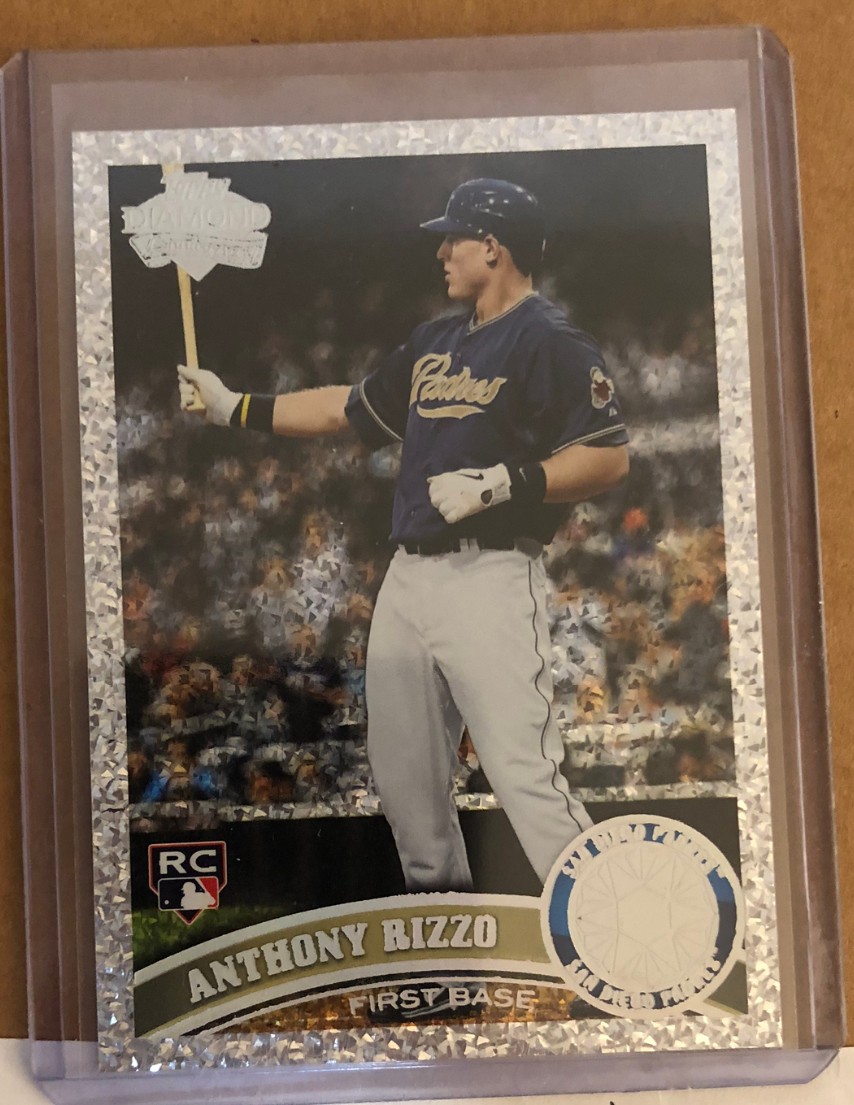 Anthony Rizzo 2011 Topps Update US55 Platinum Diamond Anniversary RC Rookie Card