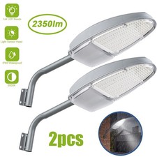 2x LED Yard Street Light Dusk to Dawn Light W...