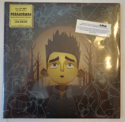 2014 Paranorman - Mondo - 12" OST Neon Yellow/Bone-Haze Colored Vinyl Variant LP - Imagen 1 de 4