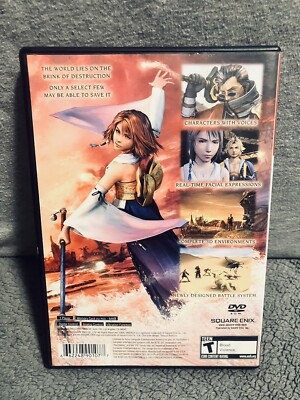 Final Fantasy X 10 Greatest Hits PlayStation 2 PS2 w/Manual & Reg
