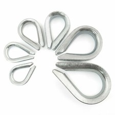 Kausche Edelstahl V4A / Verzinkt Seilkausche Drahtseilkausche bis 100 Stück