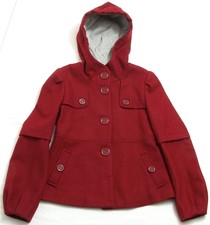 Elevenses Women's Hooded Wool (60%) Blend Jacket Size 6