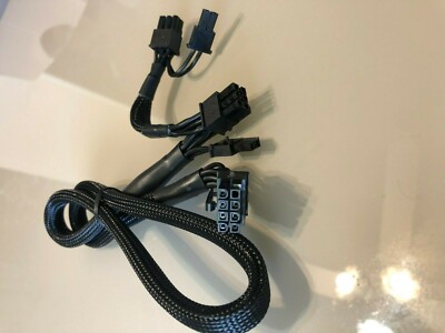 CORSAIR 8 PIN TO DUAL 8 PIN PCIE VGA POWER  FOR  Corsair SF600  SF750, ORIGINAL