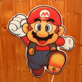 1992 Nintendo Vintage Super Mario Lamp Sign SNES NES Donkey Kong Land World Toad