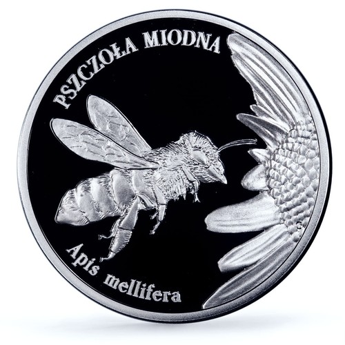 Poland 20 zlotych Pszczola Honeybee Animals Fauna PR70 PCGS silver coin 2015 - Picture 3 of 4