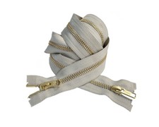 YKK 5 4" - 36" Golden Brass Two Way Separating Medium Weight Jacket Zipper
