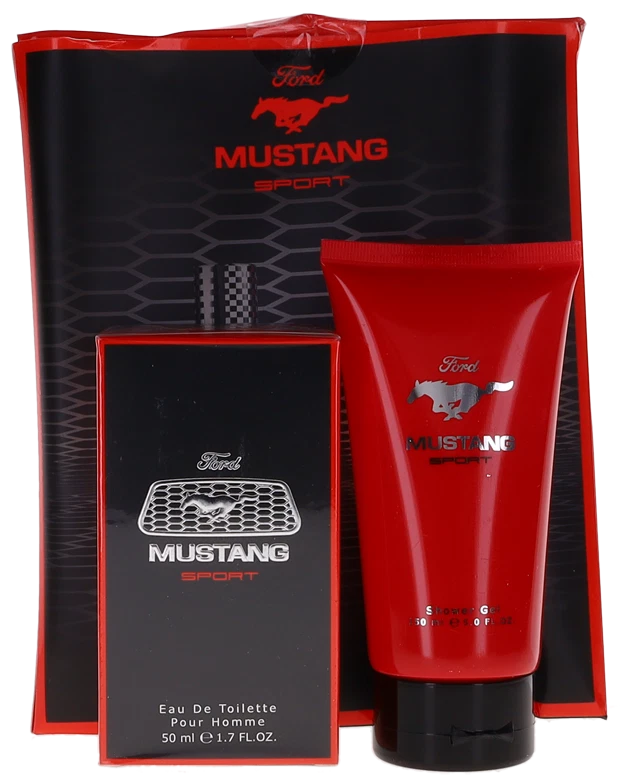 Mustang Sport By Ford For Men Set EDT SG 1.7 5.0 oz Damaged Box New