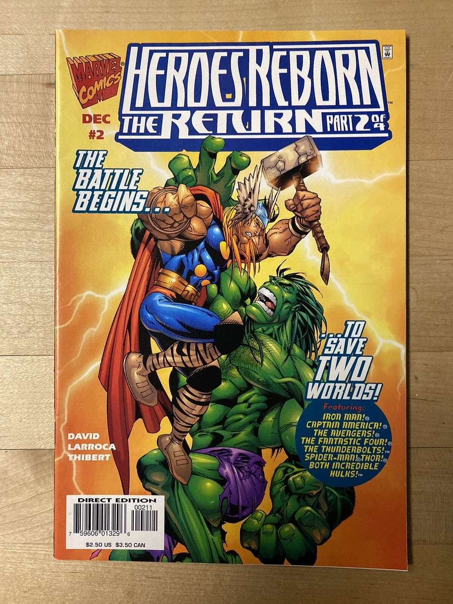 HEROES REBORN THE RETURN #2 - THOR VS. HULK! MARVEL COMICS, I