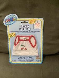 New Webkinz Cherry Tank Top. New With Featured Code Enclosed. WE000312.