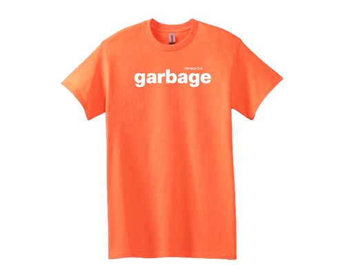 Garbage Version 2.0 Album Unsex Orange T Shirt Alt Rock Music New - Picture 3 of 3