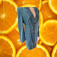 Francess Rita Blue 2 Tone Skirt Suit Size 4