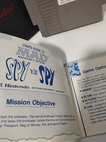 Gioco vintage MAD spy vs spy (nintendo entertainment system) custodia e manuale NES 