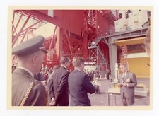 JFK Photo NASA Cecil Stoughton 1963 Color Photo Vintage Space Mercury Rocket
