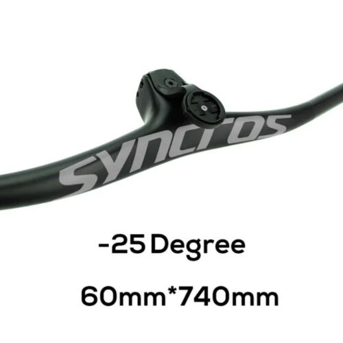 MTB Carbon Fiber Integrated Handlebar -8 -17 -25 Degree with Titanium Screws - Picture 10 of 44