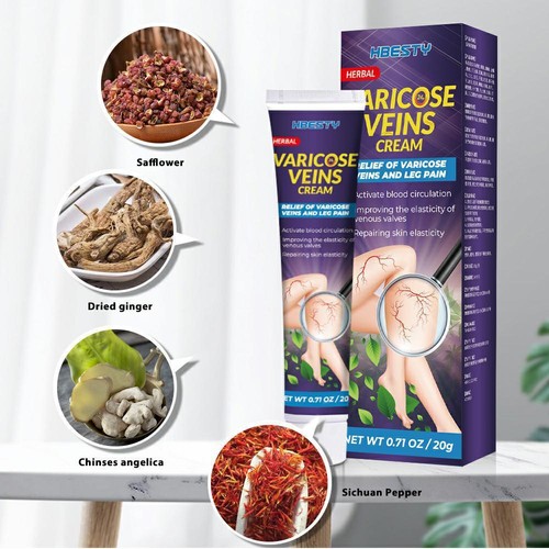 5 Boxes Varicose Veins Cream Varicose Vein Treatment Herb Ointment Leg Pain Balm - Picture 4 of 9