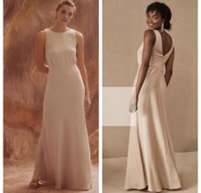 BHLDN SACHIN + BABI Women’s Beckett Satin Maxi Formal Dress Size 8 NWT