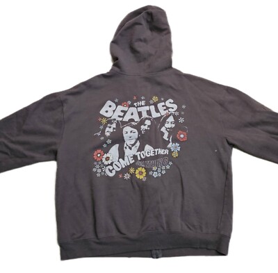The Beatles Come Together Something Zip Hoodie Jacket XXL