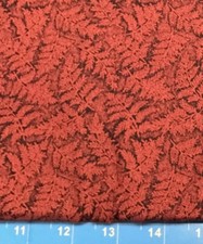 Tina SCRAP 9"x21" Leaf Calico OOP Autumn Fall Red Branch Tree Vine Cotton Fabric