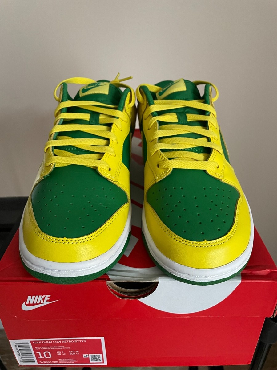 Nike Dunk Low Reverse Brazil Retro Size 10 DV0833-300 NEW