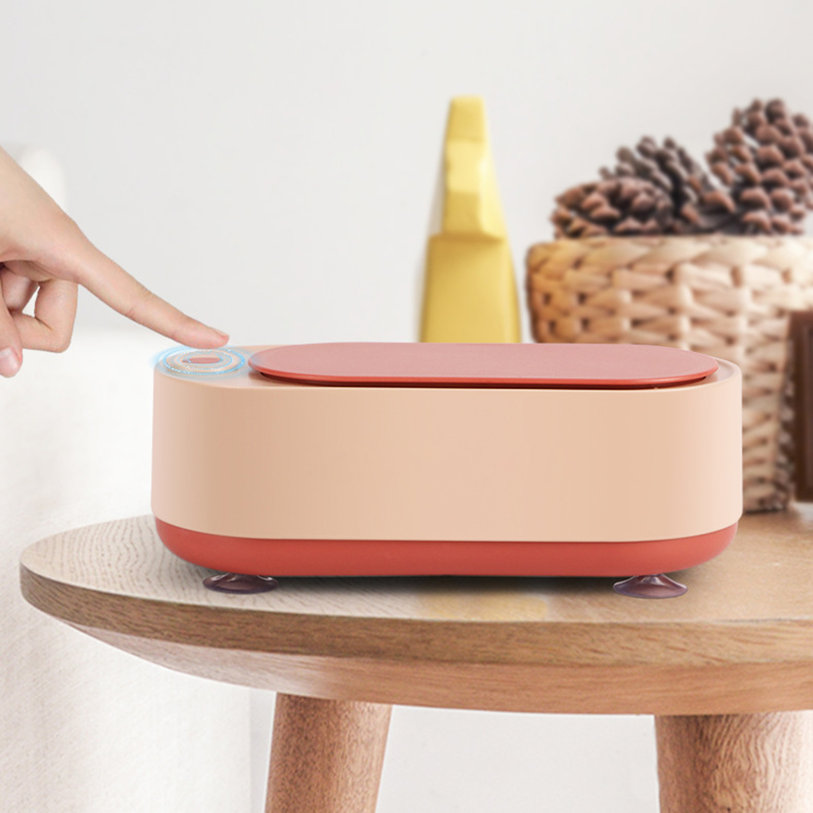 Ultrasonic Jewelry Cleaner Glasses Coins Dental PodDeep Cleaning