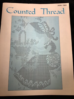 Counted Thread June 1981 4 Season Girl/Dogwinkle Shell/Zodiac Patterns ...