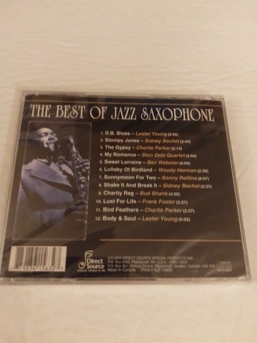 The Best of Jazz-Saxophone Audio CD by Various Artists Brand New Factory Sealed - Picture 2 of 2