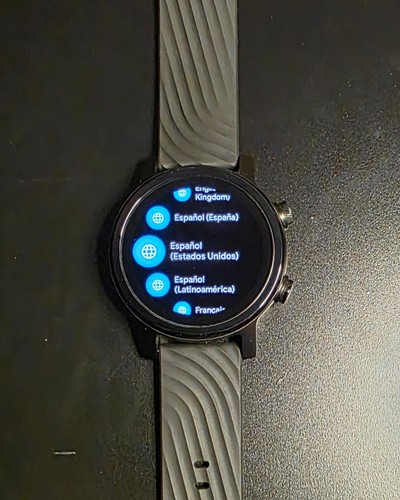 Motorola Moto 360 (2019, 3rd Gen) - 43mm - Black Steel - Black Silicone Band - Photo 5 sur 5