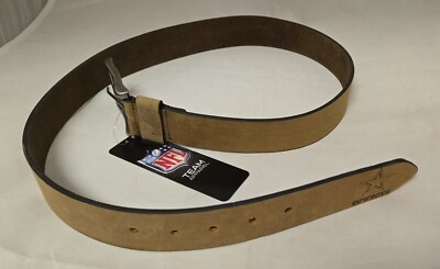 Dallas Cowboys Leather Belt 36 Old Pro Football Natural Tan Brown 