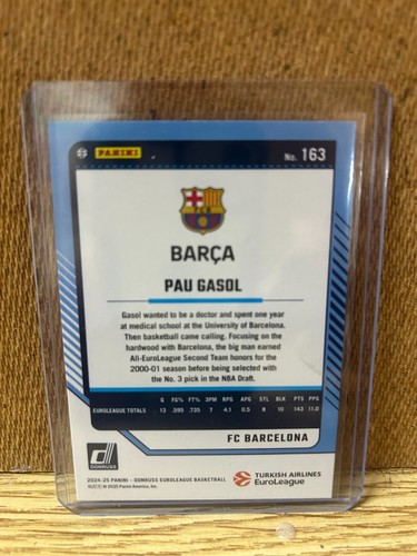 LOT (2) 2024-25 Donruss Euroleague Pau Gasol Legends Orange Laser /75 Purple /99 - 第 4/4 張圖片