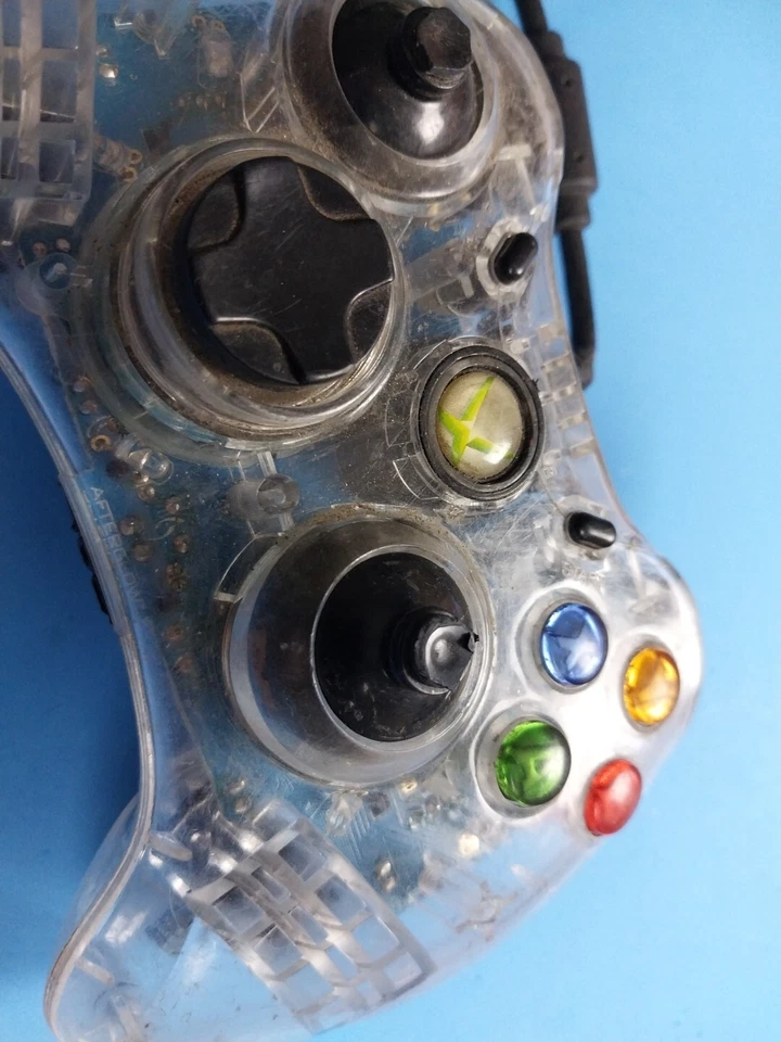 Mando Xbox Clear Afterglow PL 3702 con cable Foto 4 de 4