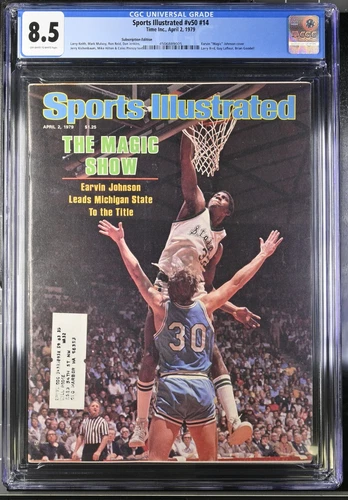 CGC 8.5 (VF+) Sports Illustrated Magazine Magic Johnson MSU Cover 1979